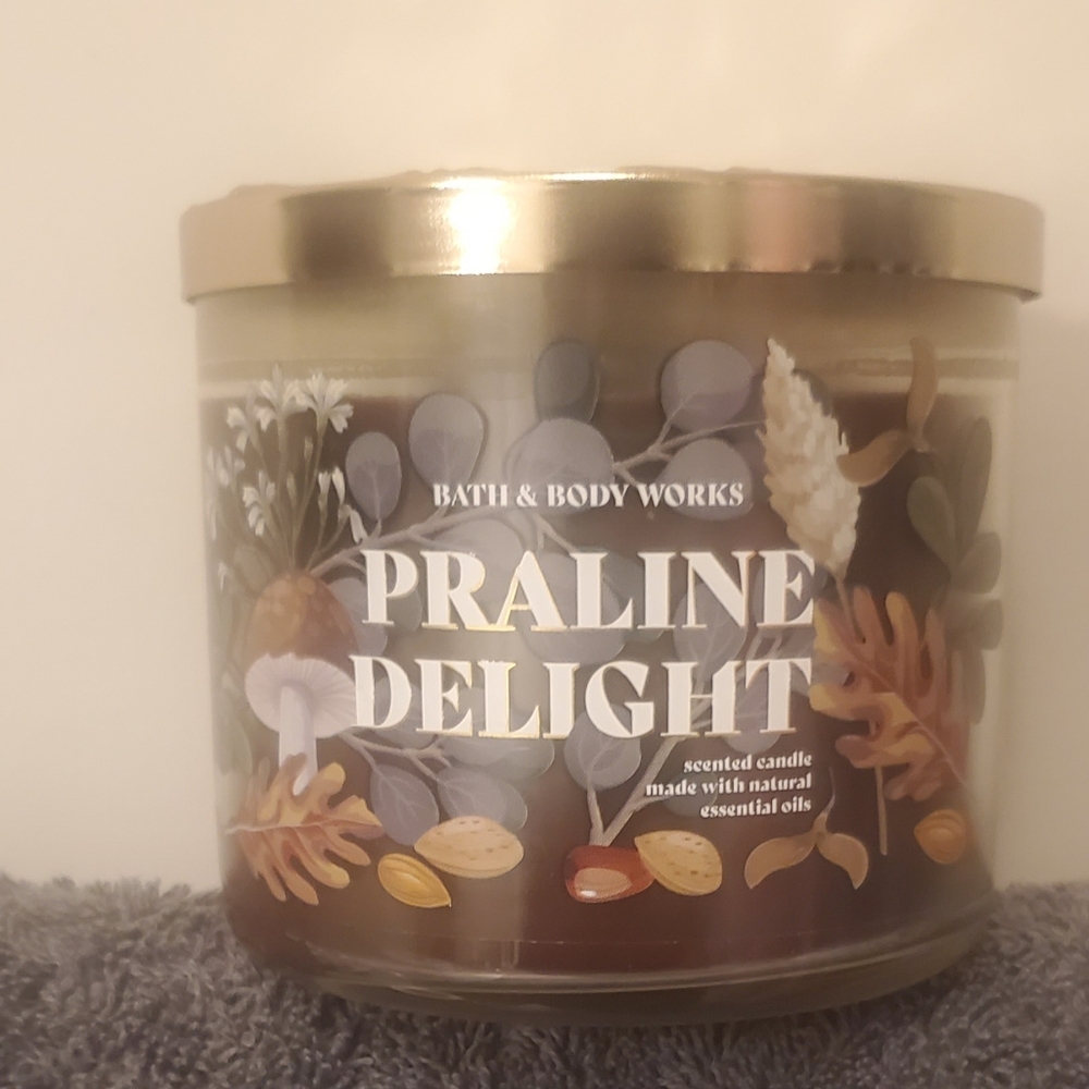 BBW Praline Delight 3 Wick Candle